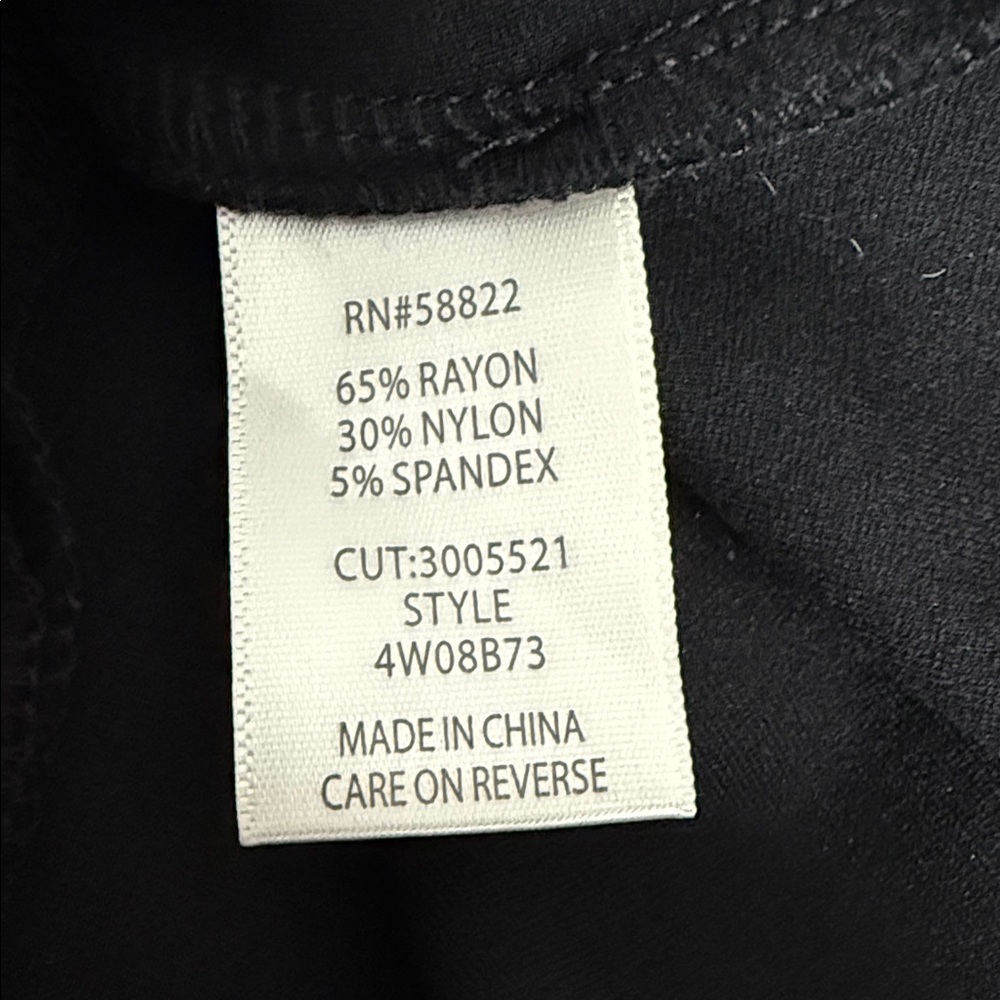Max Studio Black Top with White Accents - Picture 4 of 6